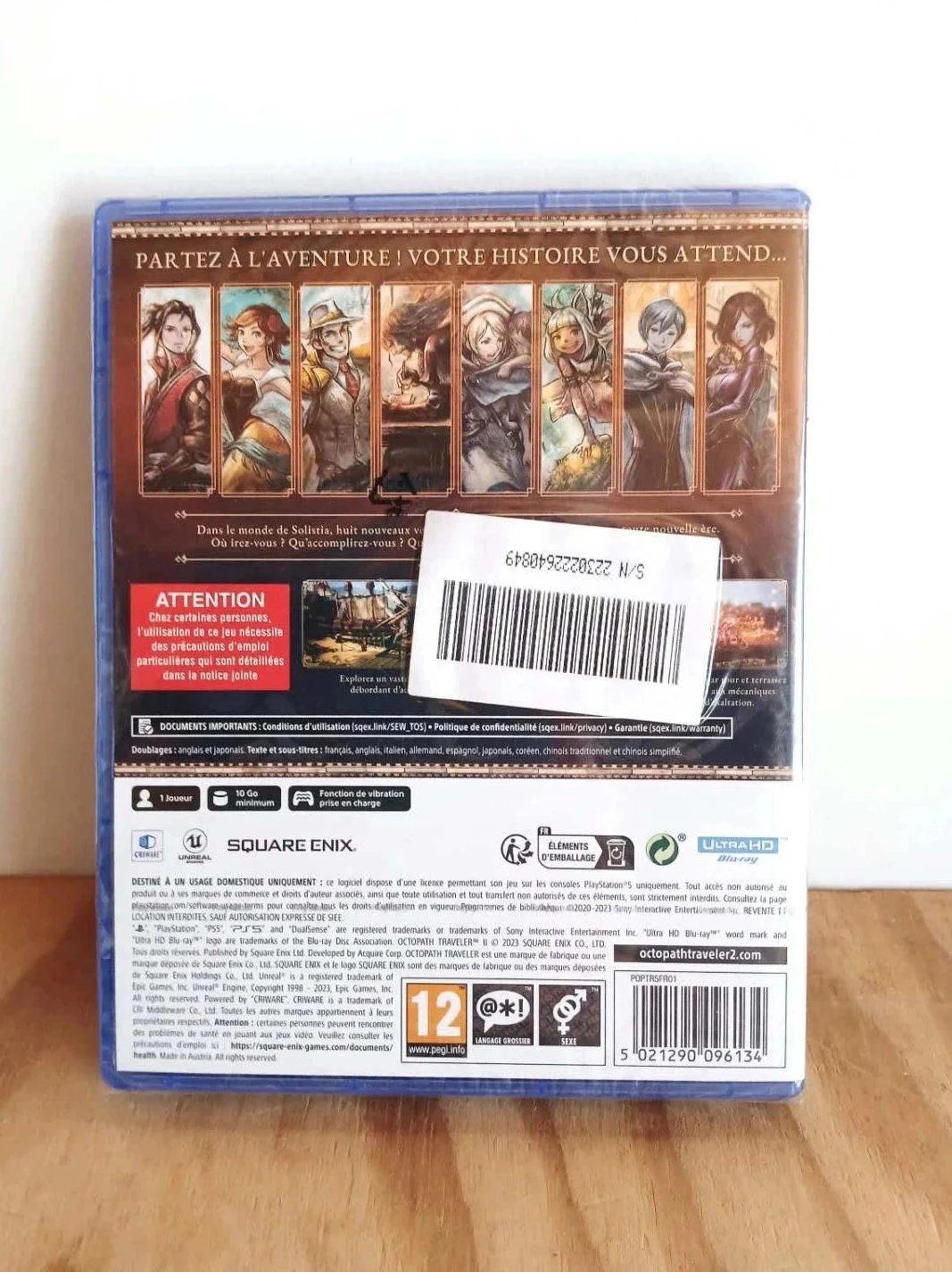 Juego Octopath Traveler II 2 PS5 Versión FR en blister – photo 2